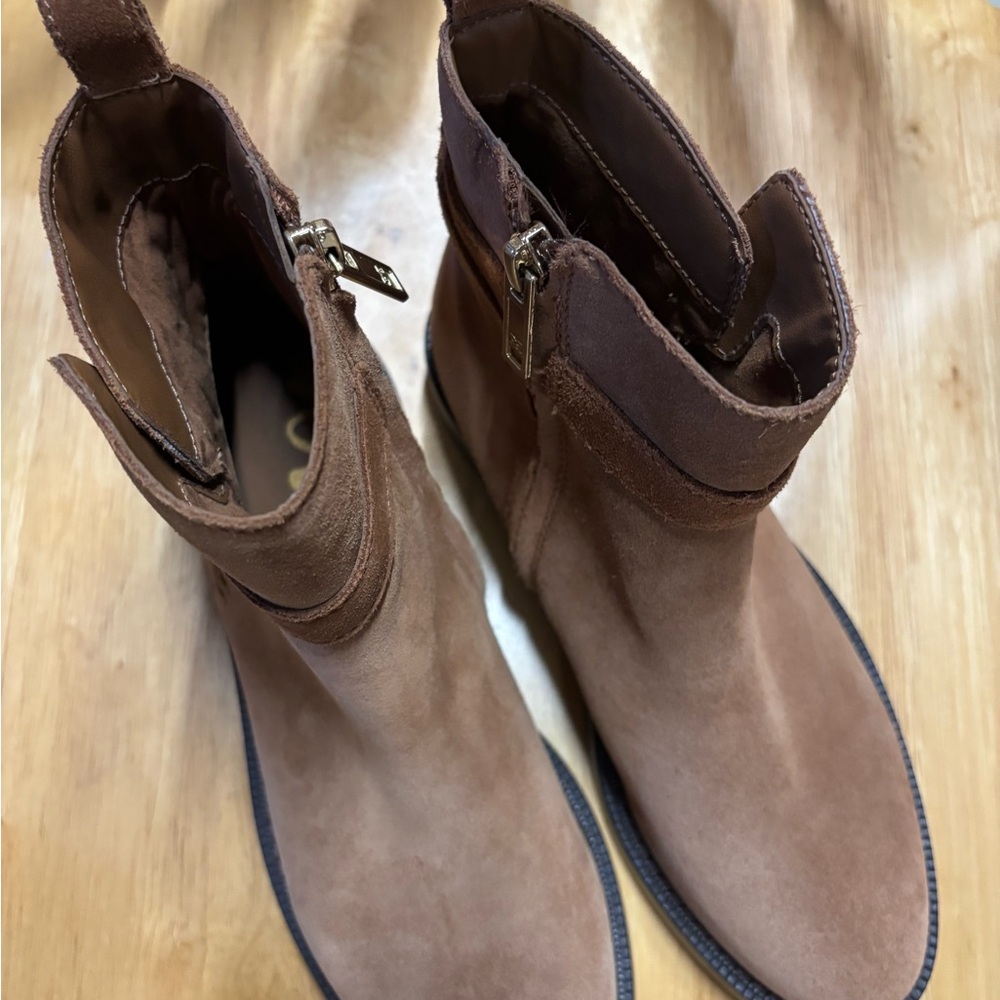 Sam Edelman Tan suede Leather Boots - Picture 1 of 5